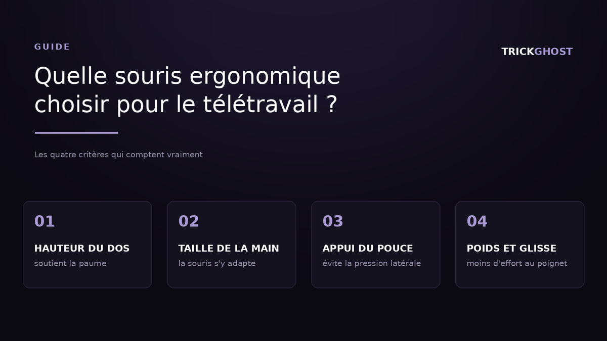 Quelle souris ergonomique choisir pour le télétravail ?